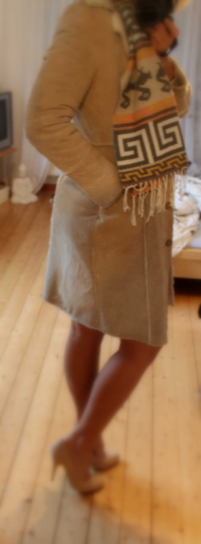 top WILDLEDERMANTEL - Spitzenquaität