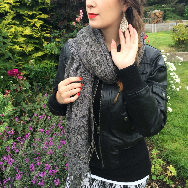 Schwarze Echtleder Jacke