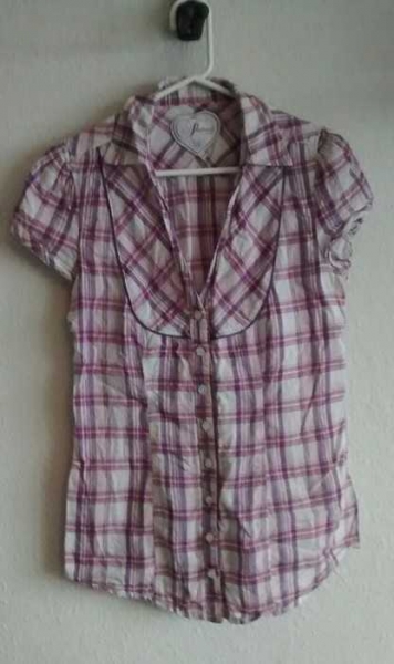 Karierte Bluse mit Bronte Glitzerfäden von Freshmade Fresh Made Western Style