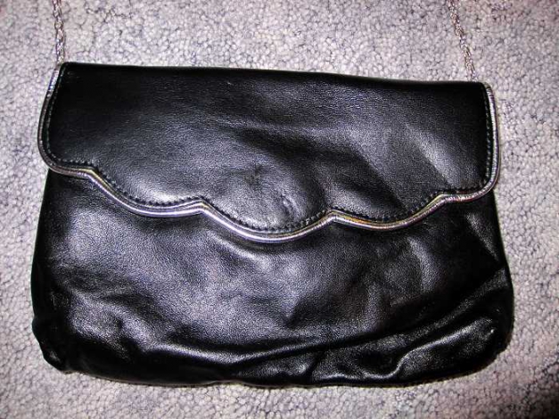 Leder Clutch mit Portemonnaie