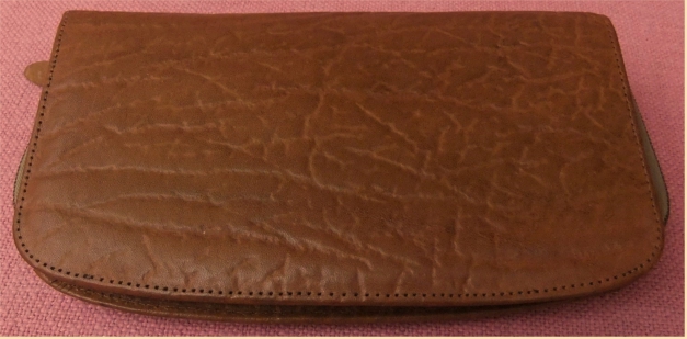 Echtleder Herren-Kosmetik-Tasche , Vintage - 1960er Jahre