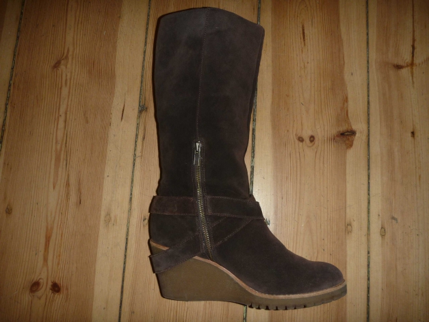 ASH - Stiefel - braun - Wildleder - Keilabsatz - Gr.41