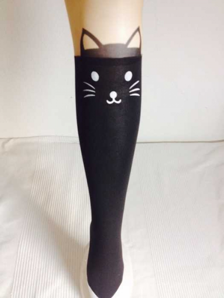 Strumpfhose Nylon Smiling Cat