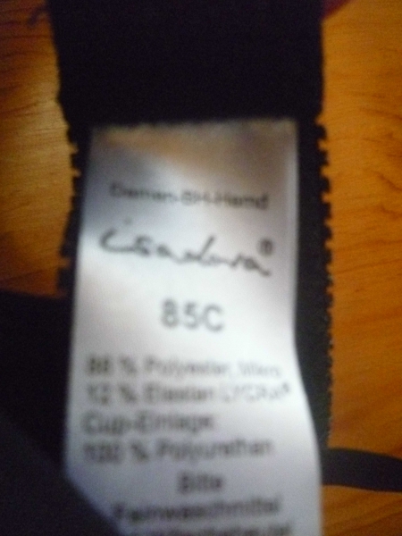 tolles Damen BH Hemd schwarz 85C