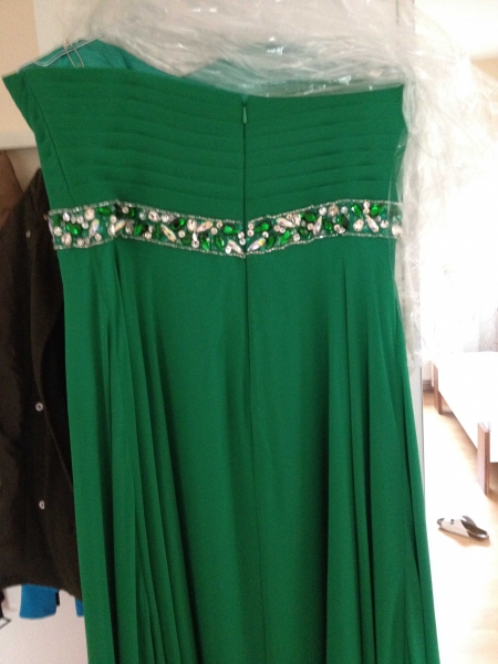 Wunderschönes grünes Abendkleid