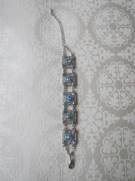 Schmuck-Set: Armband, Kette mit Anhänger und Ohrringe, Modeschmuck, in silber, neu