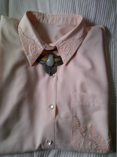 Bluse Vintage Oversize rosa