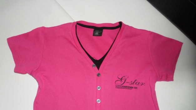 Shirt in Pink und Schwarz - M - 