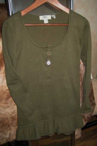 Strick Tunika mit Rüschen Baumwolle #b.p.c