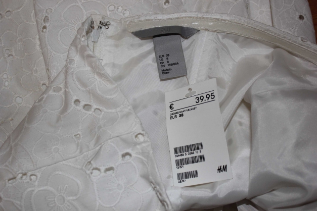 weißes Kleid in Gr. 38