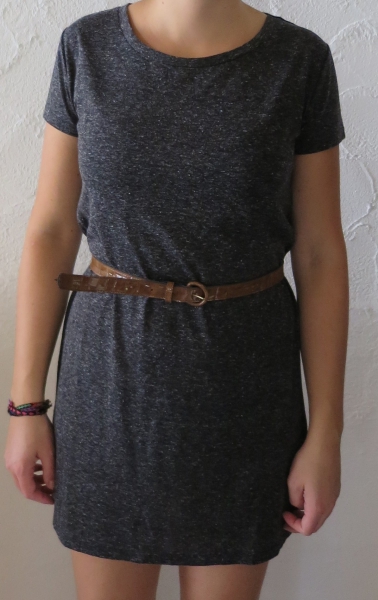 Brauner Lack-Gürtel retro