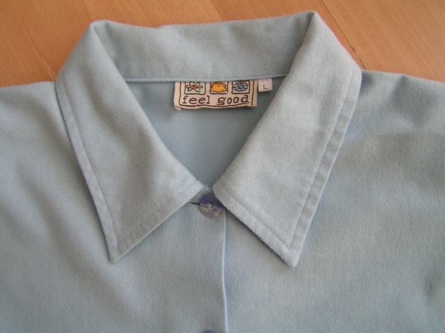 Feel good kuschlige Bluse Gr. L 40 42 Hellblau wie Neu