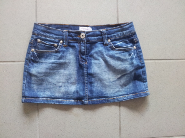 Jeans Minirock Gr. S