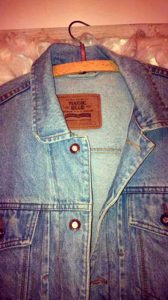 Jeans jacke hipster galaktisch lässig yolo berlin swag