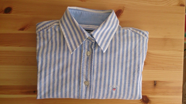 GANT Bluse Blau-Weiß gestreift