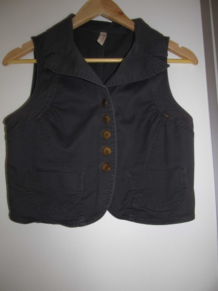 graue Weste von Vero Moda