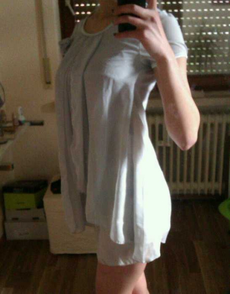 graues kleid (kurz)