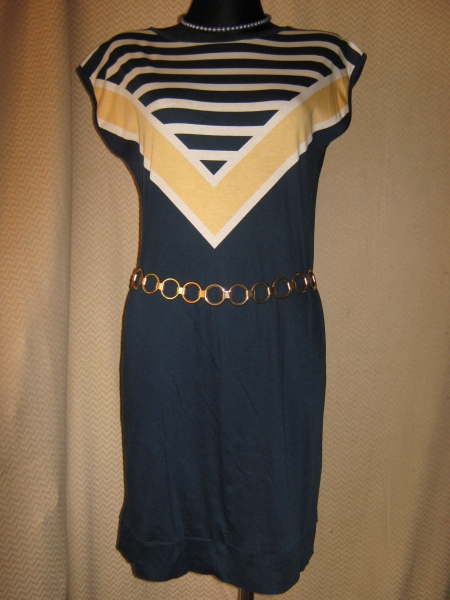 NEU * Original VINTAGE * Marine * Navy * Sailor * Maritim- LOOK * T- Shirt * Etui- Kleid 