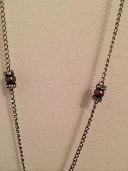 Kette Y-Kette mit Anhänger / Bijou Brigitte