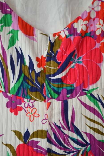 Vintage 60s maxi floral bright dress