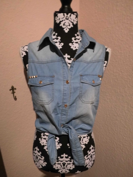 schöne Jeansbluse