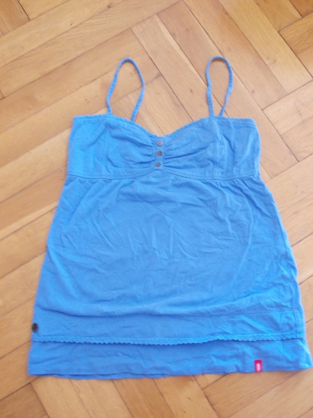Spaghetti-Top Babydoll von EDC, Gr. S 36/38 himmelblau