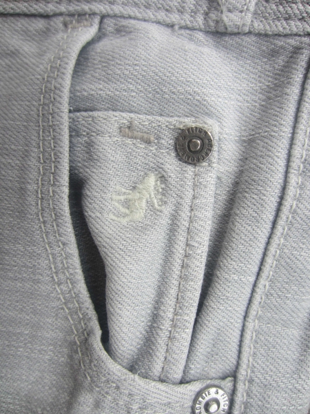 Abercrombie & Fitch Jeans hellgrau - Gr. 0