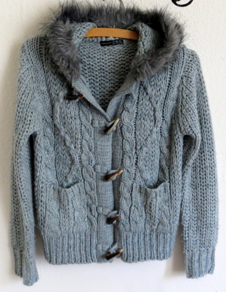 Primark Strickjacke Cardigan Grobstrick Fell Kapuze Atmosphere Herbst