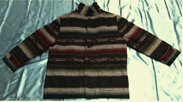 Herren-Jacke gefüttert - Größe 52 - mehrfarbig