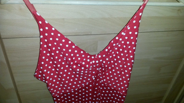 rot, gepunktetes Kleid vpn Joachim Bosse | Größe 4