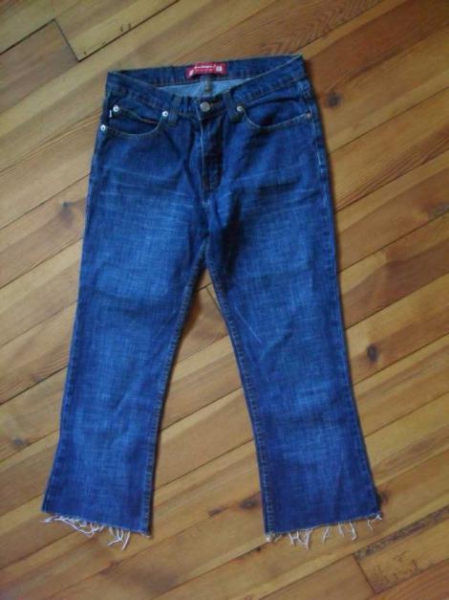 gekürzte Jeans