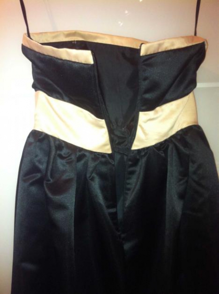 Cocktailkleid / Ballkleid schwarz mit Schleife