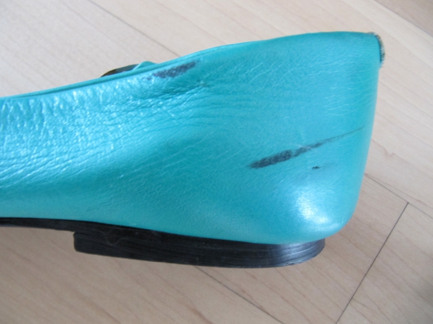 Grüne vintage Schuhe Gr. spitz