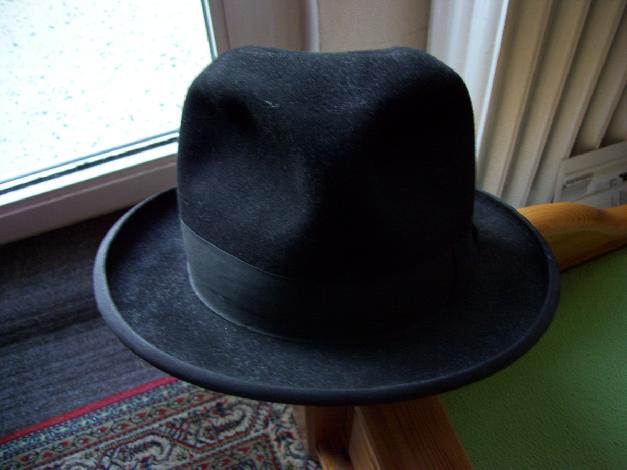 Hut LUGANO schwarz klassisch Größe 59