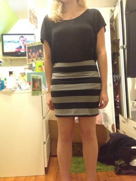 2 Basic Röcke H&M gestreift