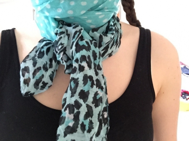 Halstuch türkis/blau Malvin 