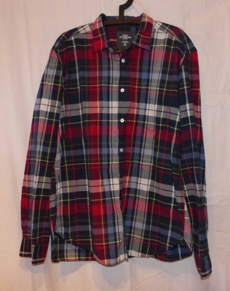 karriertes Herrenhemd 