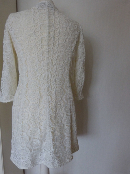 Zara Mantel Spitze weiß