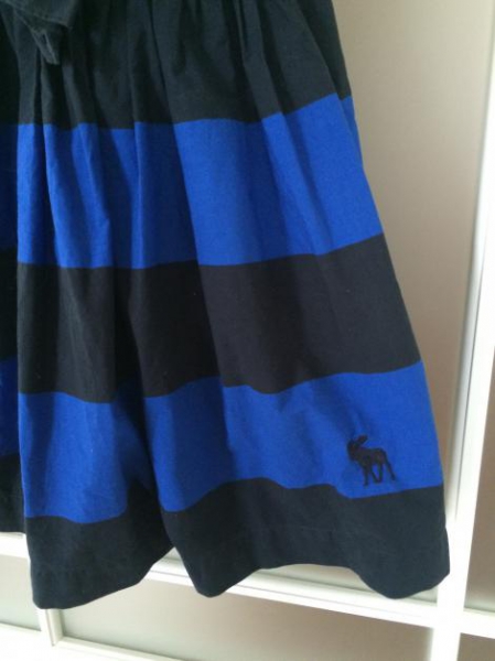 hübsches Abercrombie Kleid blau schwarz gestreift