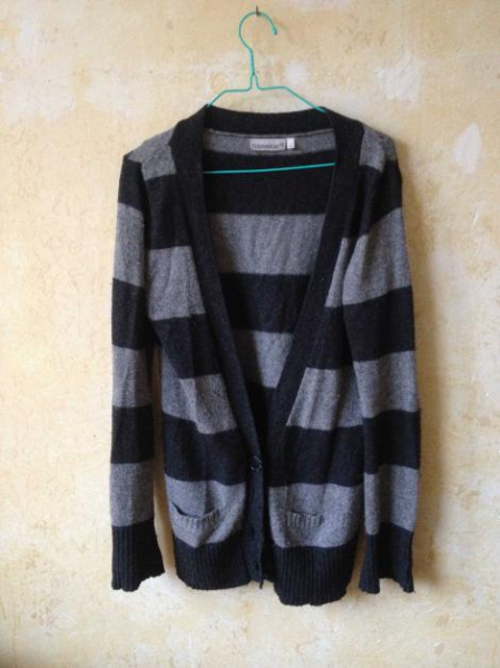 *kuscheliger long Cardigan in grau*38*