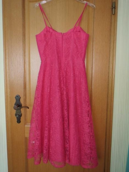 Kleid, Cocktailkleid, Gr.36/38, rosa, Spitze, neu#