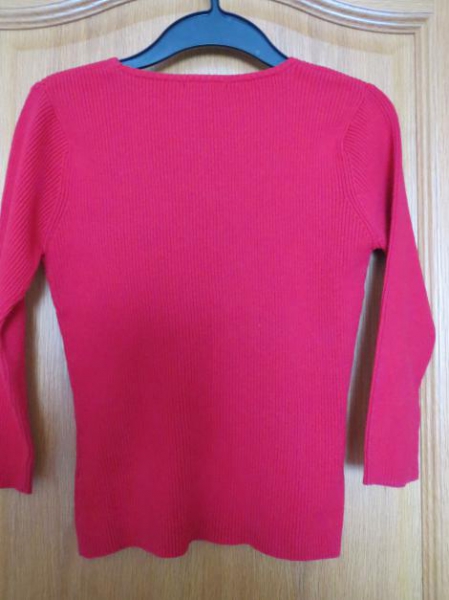 Oberteil, Pulli, Gr.M/L, rot, Strick