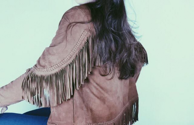 Neu Goosecraft Wildlederjacke Fransen Fashion Blogger Trend Hippie 70s Street Style cosy