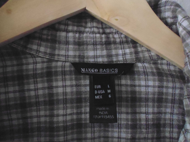 karierte Bluse Mango 