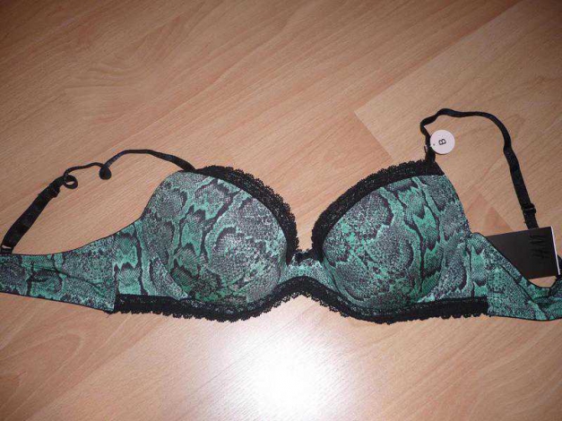 NEU H&M Push up Bh 80b Schlangenmuster mit Etikett