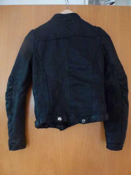 NEU Echte schwarze Lammlederjacke von Zara NEU