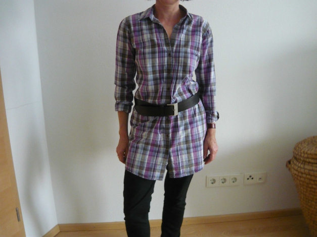 Longbluse kariert Marc O'Polo