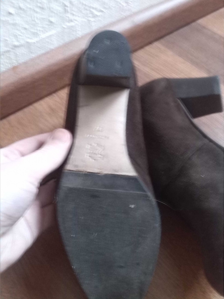 Edle Lederschuhe, Halbschuhe mit Absatz