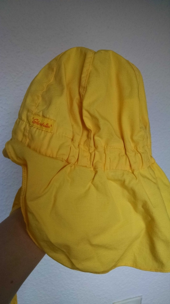 Gelbe Sterntaler Schirmmütze Gr. 41-43 - wenig getragen