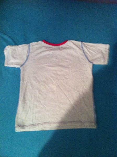 weißes T-Shirt mit Affen-Print (Topolini,122)
